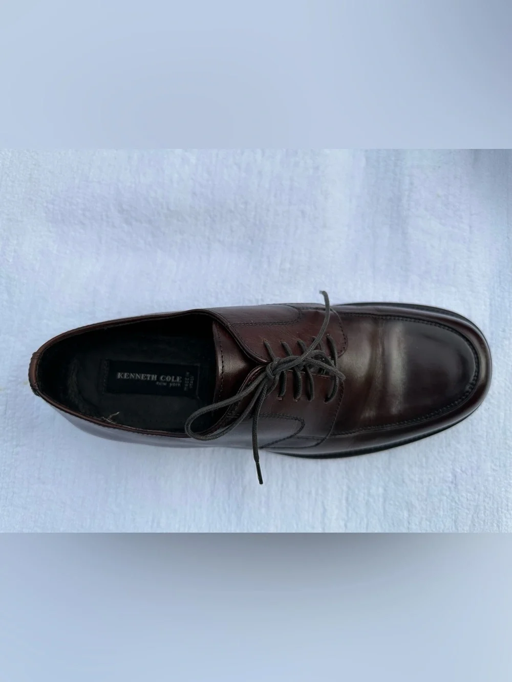 Like New Kenneth Cole Made in Italy Men’s  Leather Shoes Dark Brown Size 10